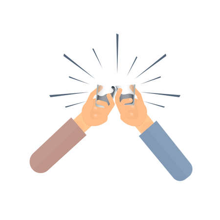 Shot glass. Drink alcohol, vector illustrationのイラスト素材