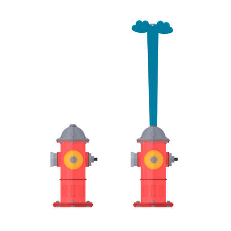 Hydrant. Fire hydrant, vector illustrationのイラスト素材