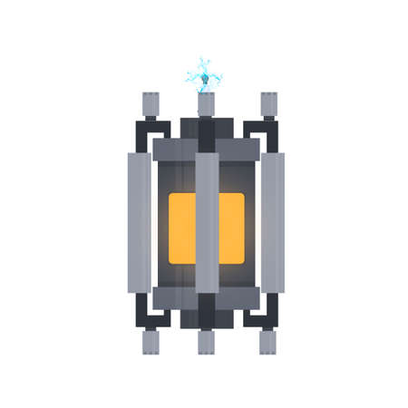 Thermonuclear reactor. Energy generation, vector illustrationのイラスト素材