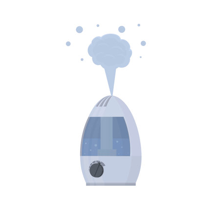 Humidifier. Air humidifier, vector illustrationのイラスト素材