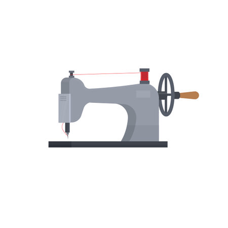 Mechanical sewing machine, vector illustrationのイラスト素材
