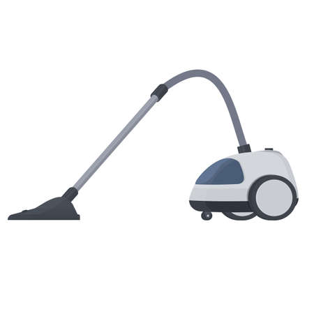 Vacuum cleaner. Vacuuming, vector illustrationのイラスト素材