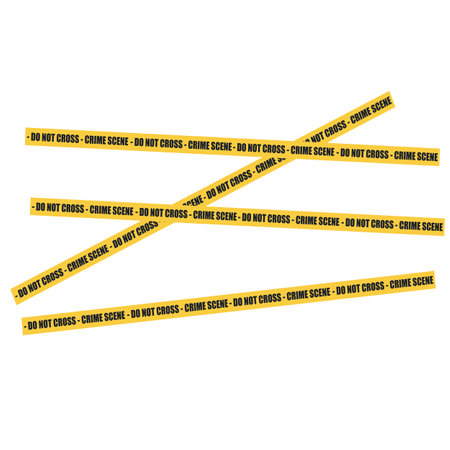 crime scene. Don't cross, vector illustrationのイラスト素材