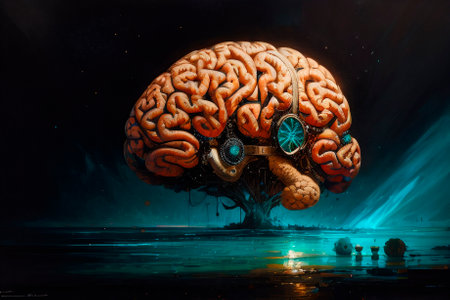 brain tree. Generative AIの素材