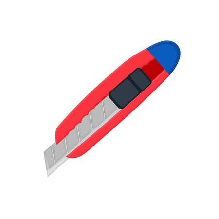 Paper knife. Paper knife blade, vector illustrationのイラスト素材