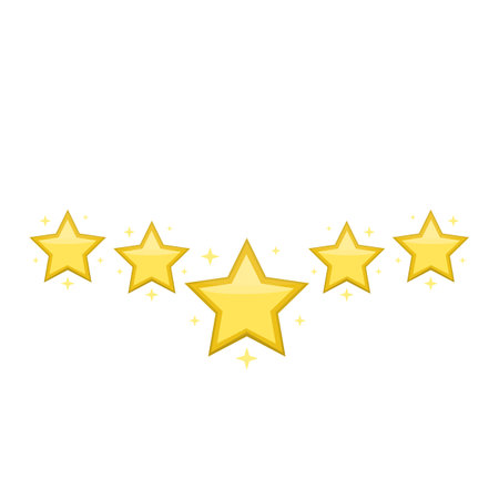 Rating stars. Popularity and quality assessment, vector illustrationのイラスト素材