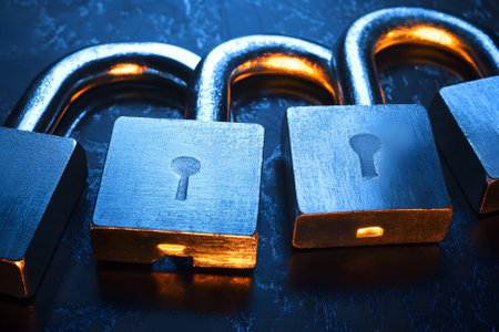 The concept of cyber security. Generative AI.の写真素材