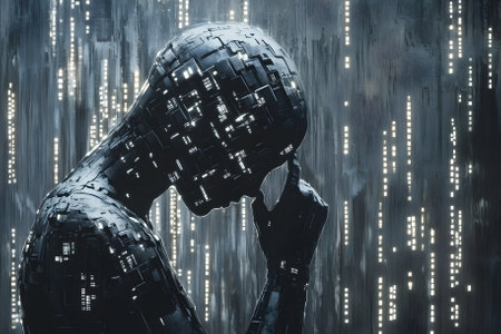 Development of artificial intelligence. Generative AI.の写真素材