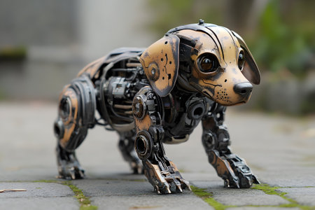 Robot dog. Generative AI.の写真素材