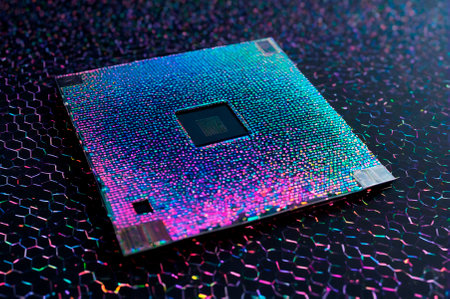 Holographic floppy disk made of many particles.