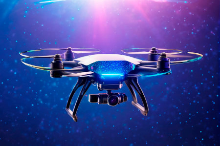Holographic the drone made of many particles.