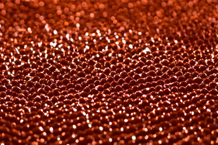 A holographic chocolate, made up of many particles. Generative AI.