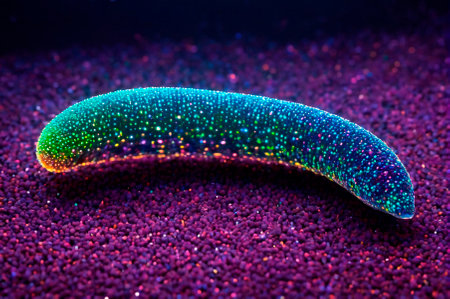Holographic leech of many particles. Generative AI.の写真素材