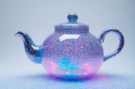Holographic teapot.の写真素材