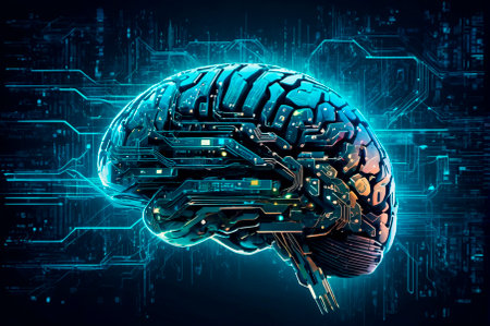 Computer code is polymorphic in the form of running and flying cyberpunk-style brains. Generative...