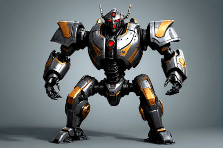 Robot. Generative AI.の写真素材