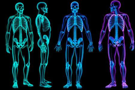 Man in X-rays. Generative AI.の写真素材