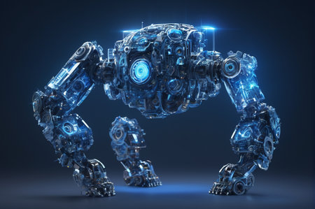 Cybernetic Quadruped Robot. Generative AI.の写真素材