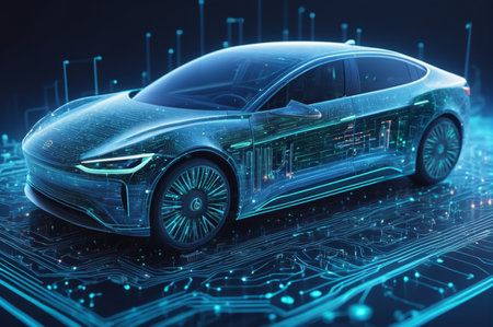 Cybernetic Drive. Generative AI.の写真素材