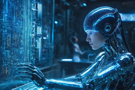 Cybernetic Intelligence Interface. Generative AI.