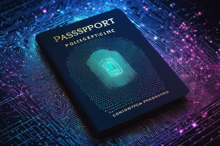 Digital Identity Passport. Generative AI.の写真素材