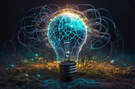 Cosmic Neural Light. Generative AI.