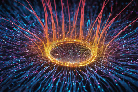 Quantum Energy Nexus.Generative AI.の写真素材