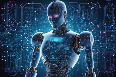 Advanced Humanoid AI with Digital Core. Generative AI.