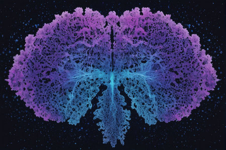 Synaptic Awakening, The Digital Mind. Generative AI.の写真素材