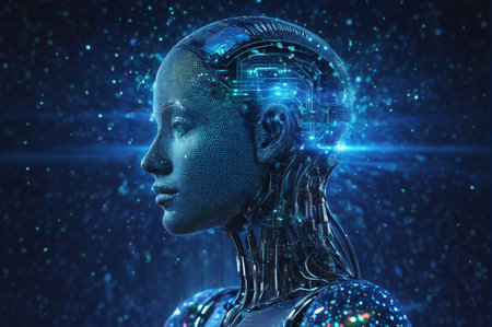 Digital Sentence. Generative AI.の写真素材