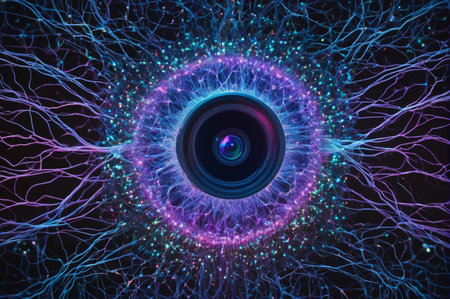 Neural Eye of Artificial Intelligence. Generative AI.