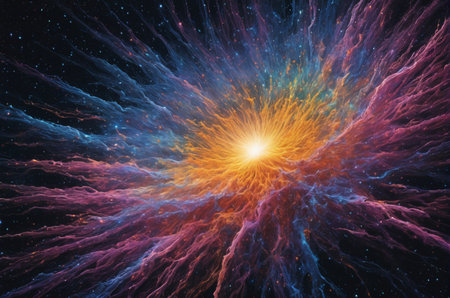 abstract fractal. Fractal art background for creative design. Decoration for wallpaper, desktop,...
