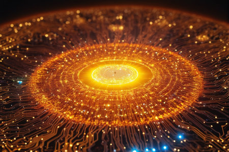 Circuit board, technology background, computer generated images. High techの写真素材