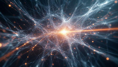 3D illustration of abstract fractal for creative design looks like galaxies and stars