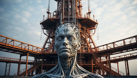 Sculpture in Osaka, Japan.