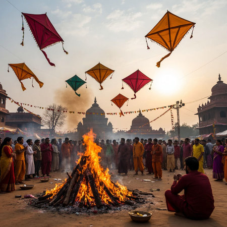 Unidentified people at the Pashupatinath temple in Kathmandu, Nepalの写真素材