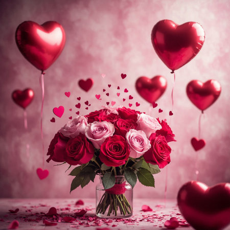Group of Muslim people praying in front of the mosque at night with full moonの写真素材