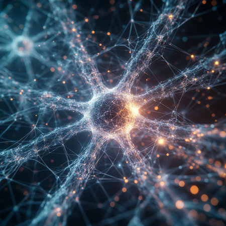 3D rendering of abstract digital technology concept. Network connection structure.