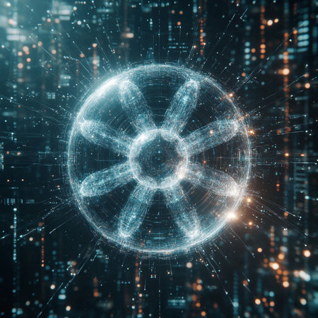 Abstract 3d rendering of global network connection. Futuristic concept.の写真素材