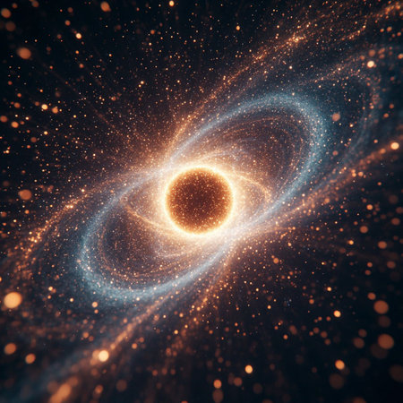 abstract background with fractal spiral, computer-generated illustration.