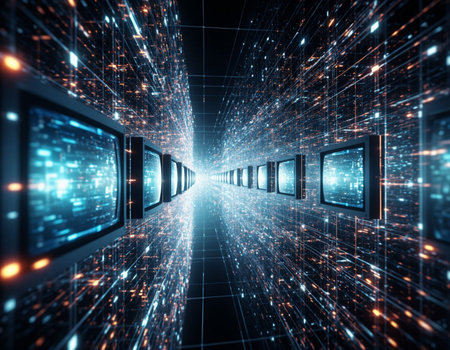 Abstract technology background, 3d rendering, computer digital image. Computer digital image.