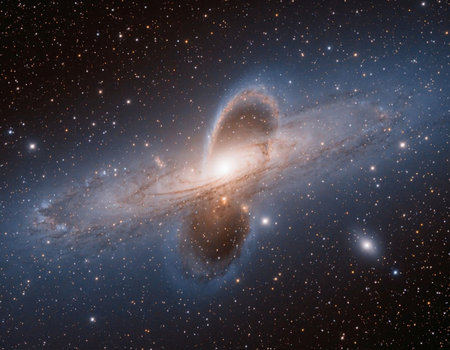 Galaxy in a free space. Elements of this image furnished by NASA