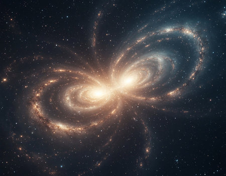 Abstract fractal background, computer-generated image. Digital art.