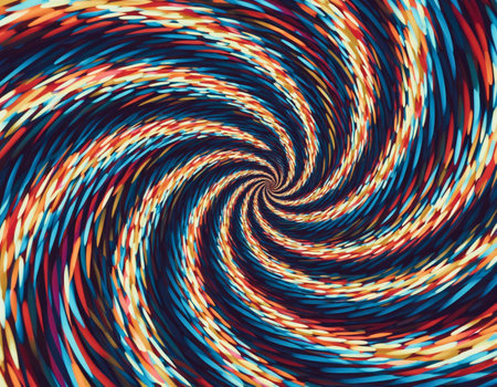 abstract colorful spiral background, 3d rendering. Computer digital drawing.