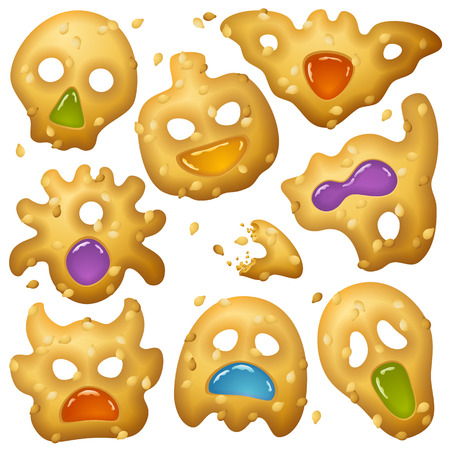 Halloween Food 2. Creepy Treats and Tasty Eatsのイラスト素材