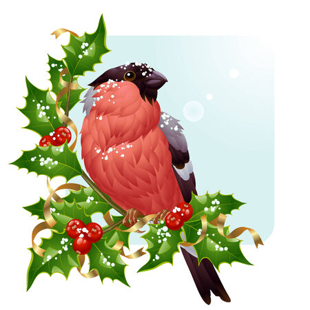 Christmas greeting cardのイラスト素材