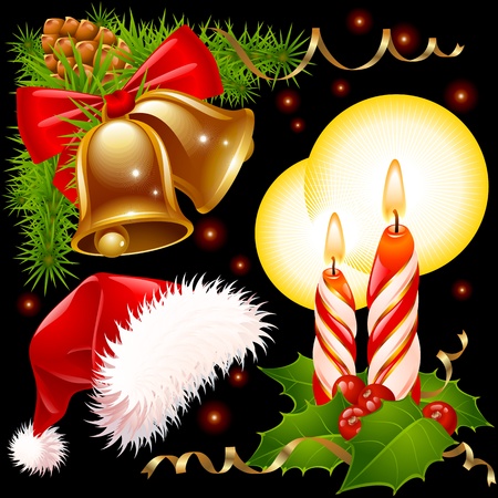 Christmas decoration set 3のイラスト素材