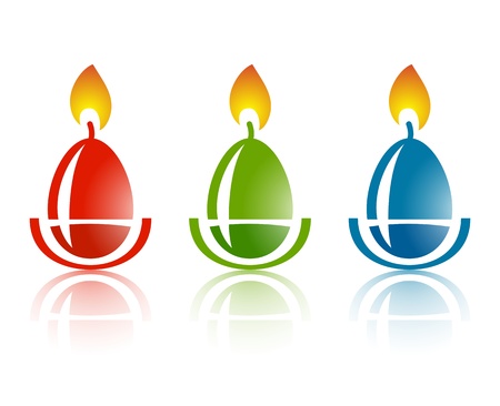 Easter egg logoのイラスト素材