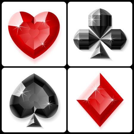 Vector jewel suitsのイラスト素材