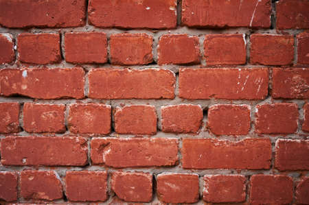 Red brick wall background horizontal, stone wall texture